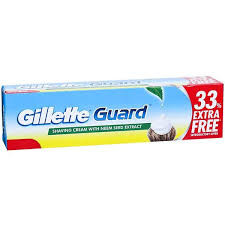 GILLETTE GUARD SHAVING CREAM A NEEM EXTRACTS