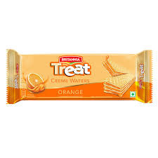 BRITANNIA TREAT RICH CREME ORANGE FLAVOURED