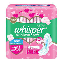 WHISPER ULTRA SKIN LOVE SOFT  XL+