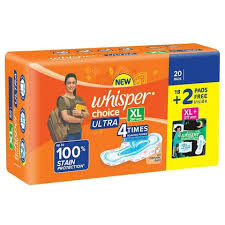 WHISPER CHOICE ULTRA XL 20PADS