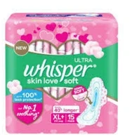 WHISPER ULTRA SKIN LOVE SOFT  XL+