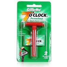 GILLETTE 7 O'CLOCK PERMASHARP STAINLESS
