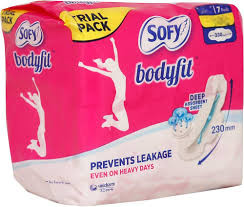 SOFY BODY FIT SANITARY PADS XL 18 PIECES