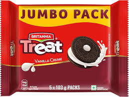 BRITANNIA TREAT VANILLA CREME 103G