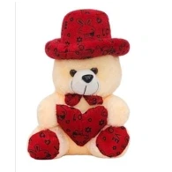 RING CAP RED TEDDY BEAR